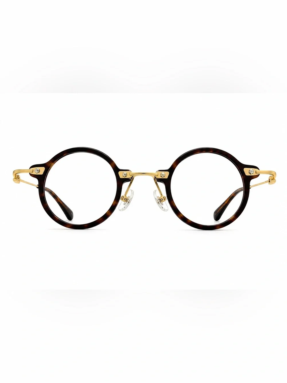 ZEELOOL Round Tortoise Gold Eyeglasses HL56012 C2 53-30-145
